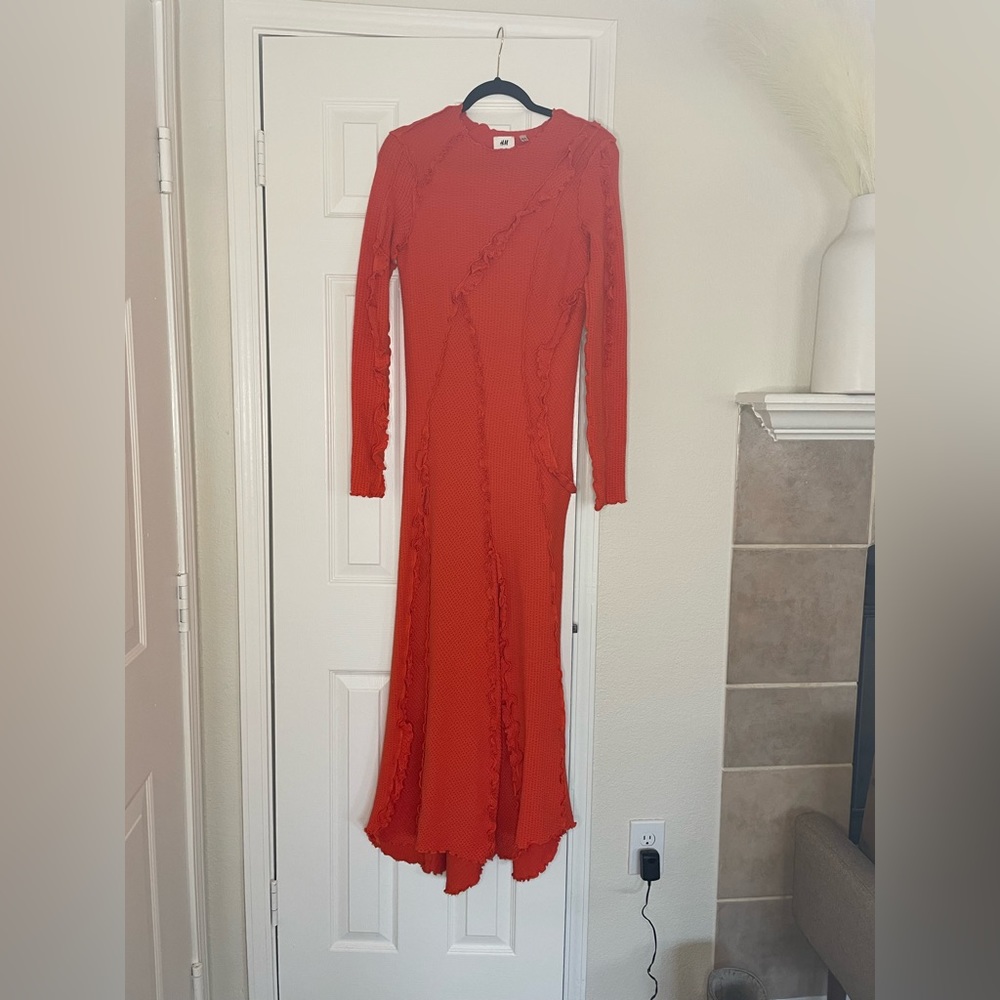 H&M Studio SS21 Orange Maxi